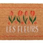 Natural Les Fleurs Tulip Doormat