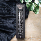 Set of 3 Black Magic Pentagram Taper Candles