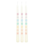 Set of 3 Chakra Balancing Taper Dinner Candles