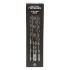 Set of 3 Black Magic Pentagram Taper Candles